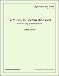 To Music, to Becalm His Fever Vocal Solo & Collections sheet music cover Thumbnail